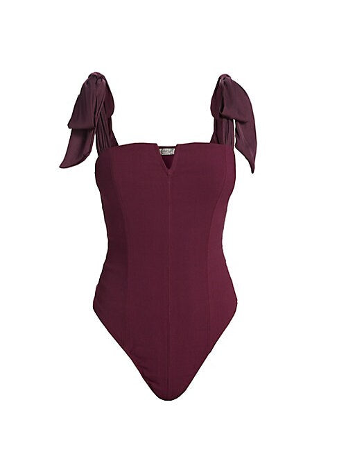 Tie-Shoulder Chic Bodysuit