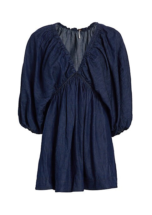 Chic Denim Balloon Dress
