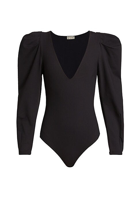 Puff Sleeve V-Neck Bodysuit