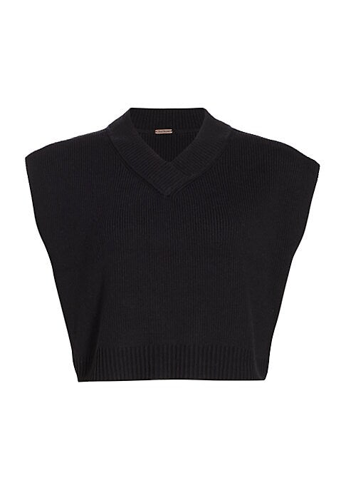 Chic Cropped Sweater Vest