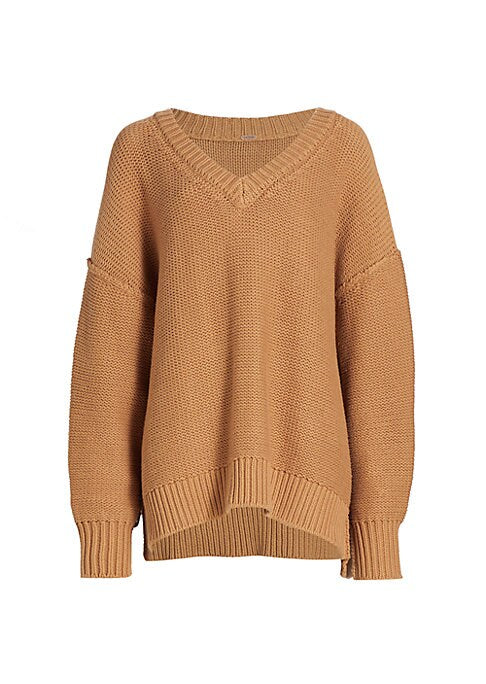 Cozy V-Neck Knitted Sweater