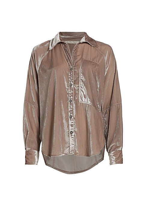Velvet Dreamy Button-Up