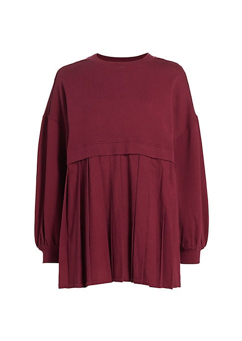 Pleated Oversized Cotton Top