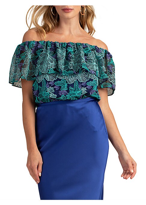 Embroidered Leafy Blouse