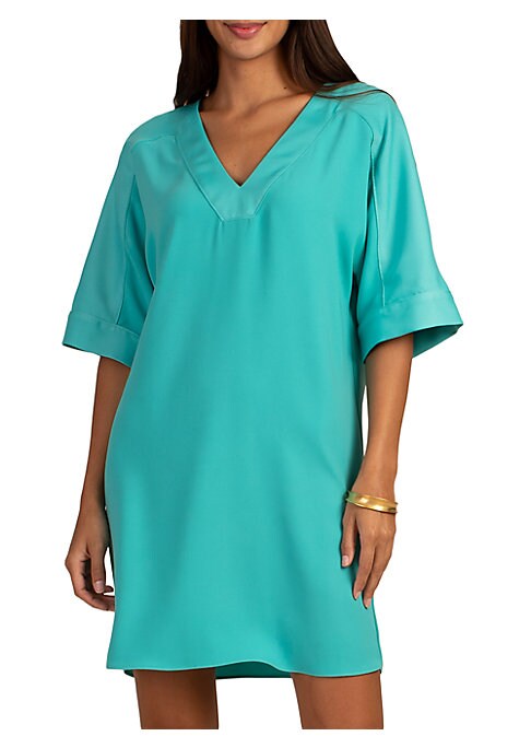 Chic Satin V-Neck Dress