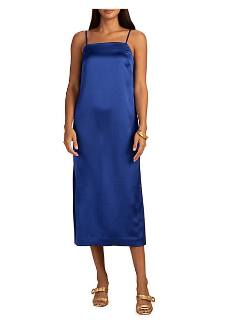 Elegant Satin Shift Dress