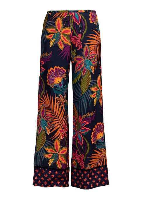 Tropical Twill Wide-Leg Trousers