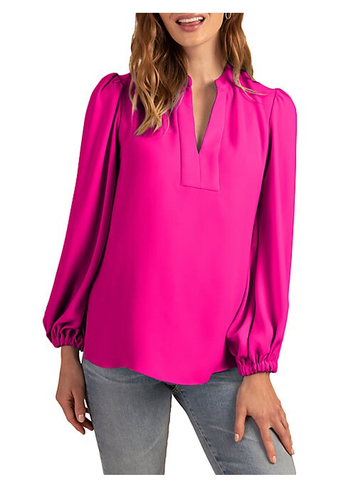 Chic Split Neck Top