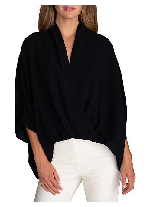 Draped Surplice Top
