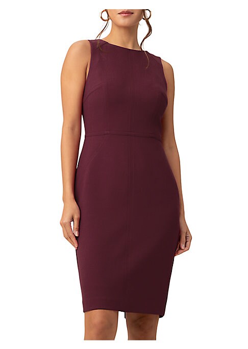 Chic Red Sheath Dress