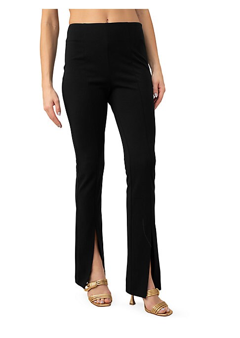 Chic Split-Hem Boot-Cut Pants