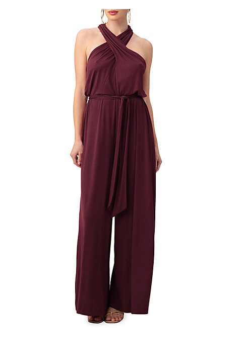 Chic Wide-Leg Halter Jumpsuit
