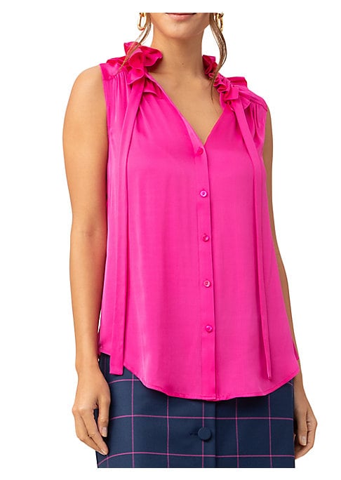 Ruffled Silk Top