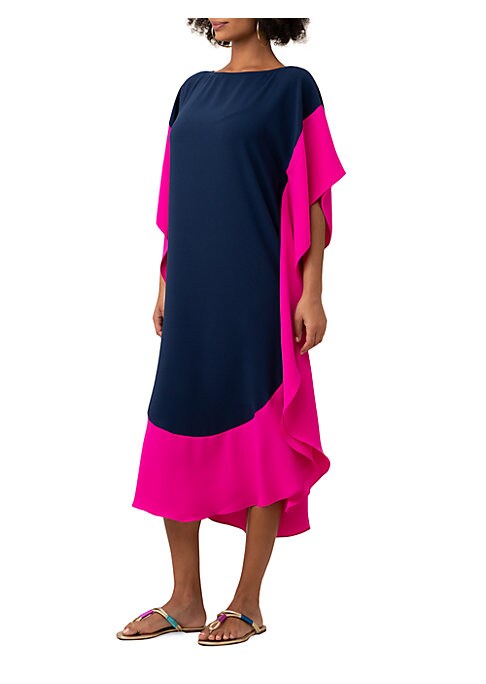 Ruffled Cape Caftan