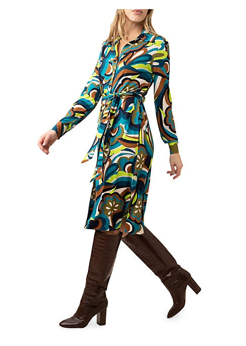 Chic Abstract Midi Dress
