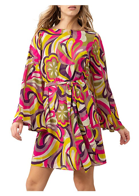Swirl Tie Mini Dress