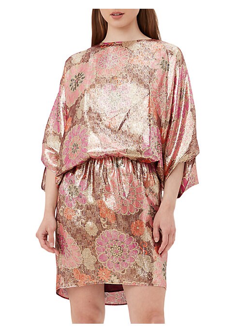 Silken Blouson Minidress Delight