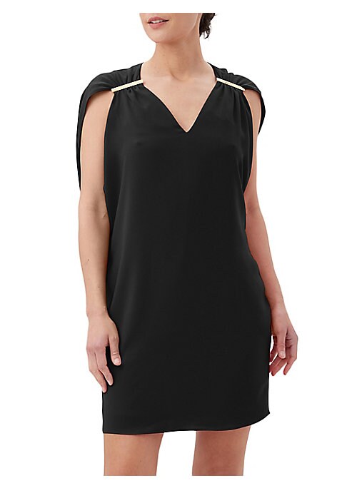 Elegant Cape V-Dress