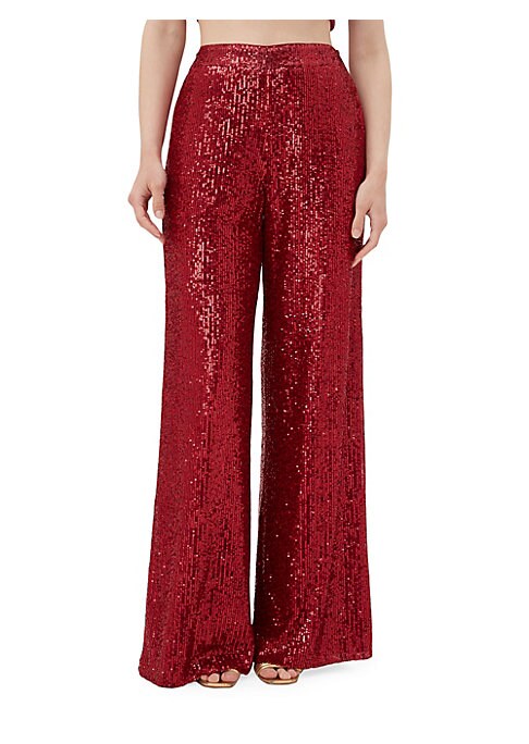 Shimmering Straight Leg Pants