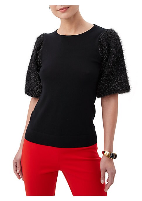 Puff Sleeve Wool Knit