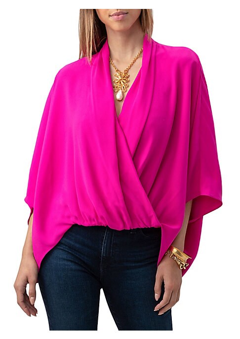 Satin Surplice Top
