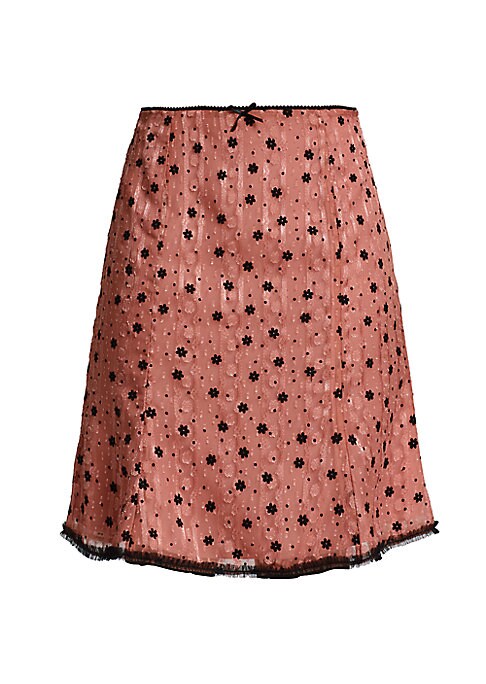 Luxe Ruffled Velvet Skirt