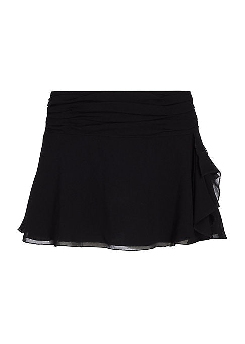 Slit Ruffle Skirt