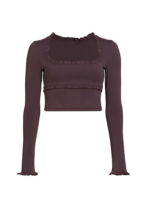 Ruffled Crop Luxe Top