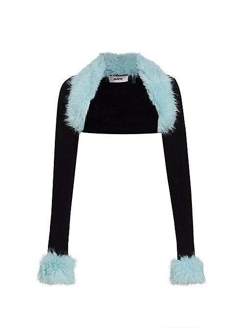 Furry Knit Wrap