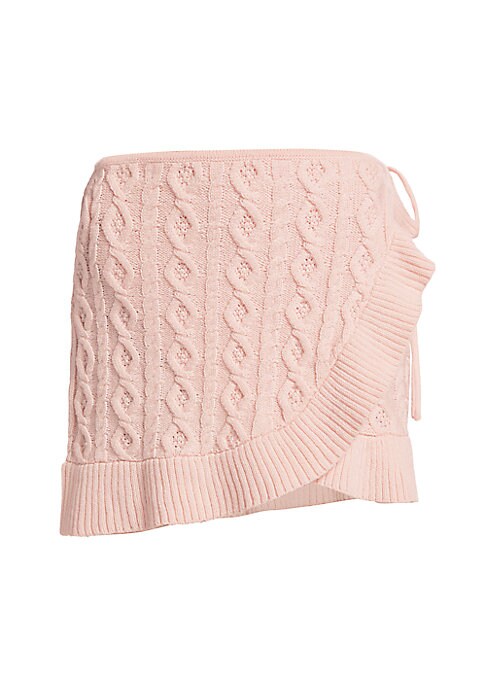 Cozy Cable-Knit Miniskirt