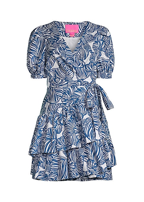 Leafy Wrap Dress