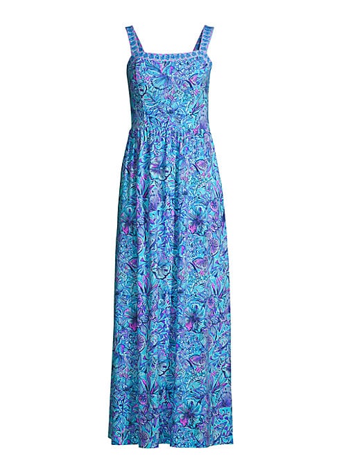 Vibrant Floral Maxi Dress