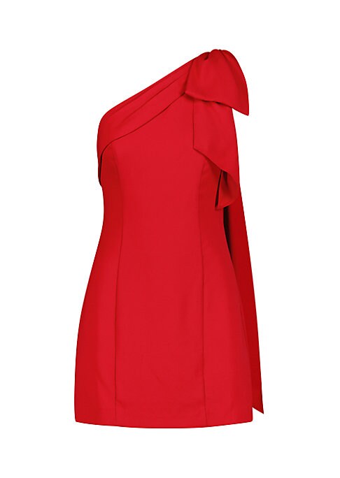 Sash Bow One-Shoulder Dress