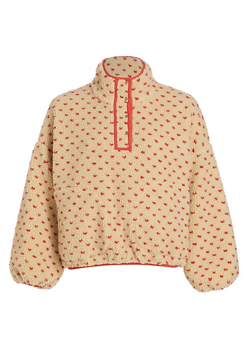 Polka Dot Sherpa Sweater