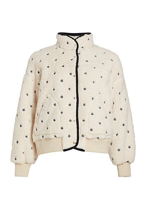 Floral Sherpa Cozy Jacket