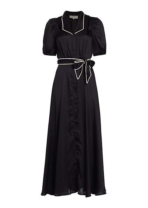 Luxe Satin Puff Dress