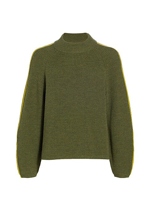 Cozy Striped Mock Sweater
