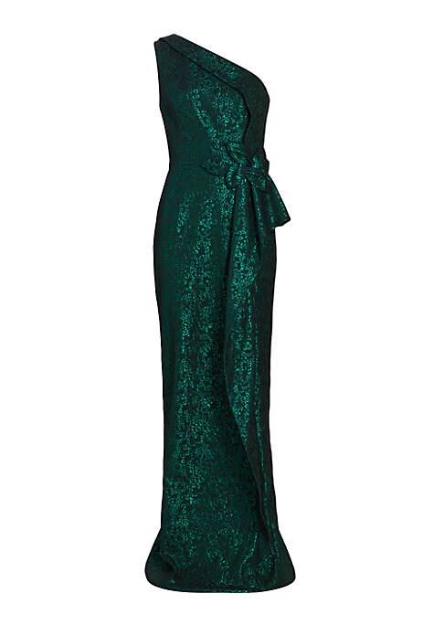 Glimmering One-Shoulder Gown