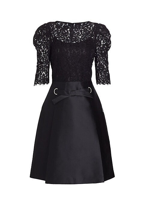 Chic Lace Bow Dress