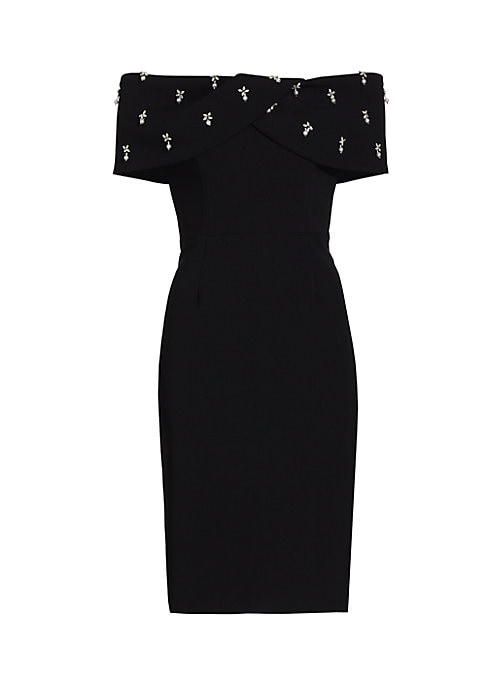 Glimmering Capelet Cocktail Dress