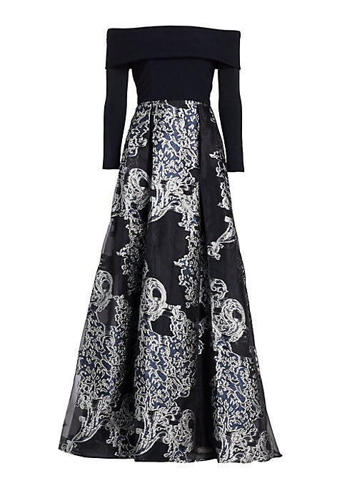 Elegant Embroidered Gown
