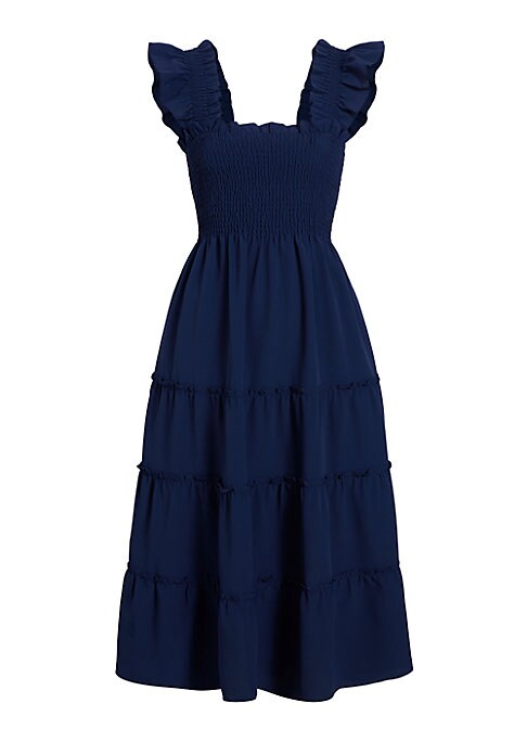 Silky Nap A-line Dress