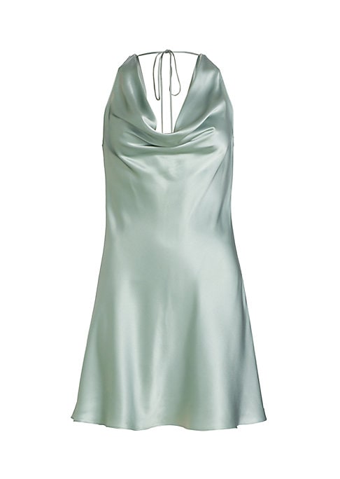 Lustrous Cowl Neck Dress
