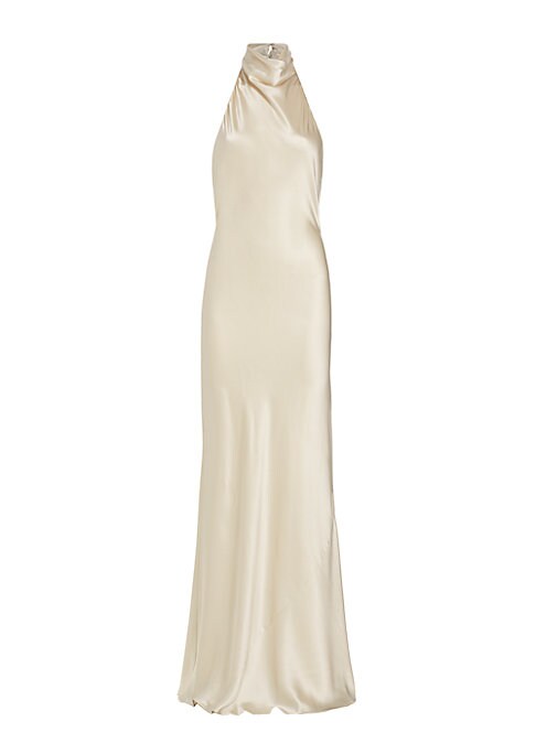 Silken Cowl Charm Gown