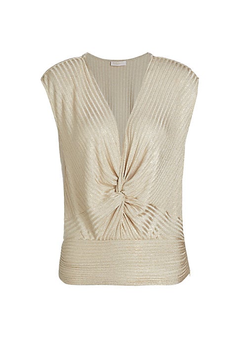 Metallic Knot Top