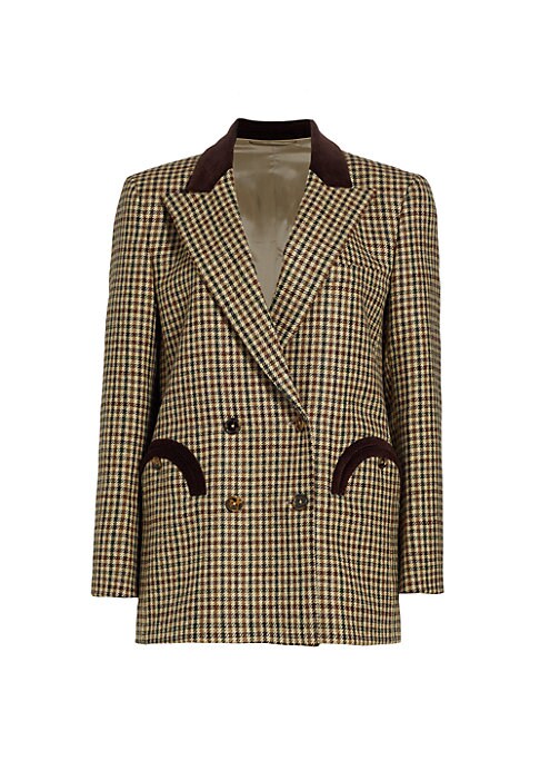 Plaid Elegance Blazer