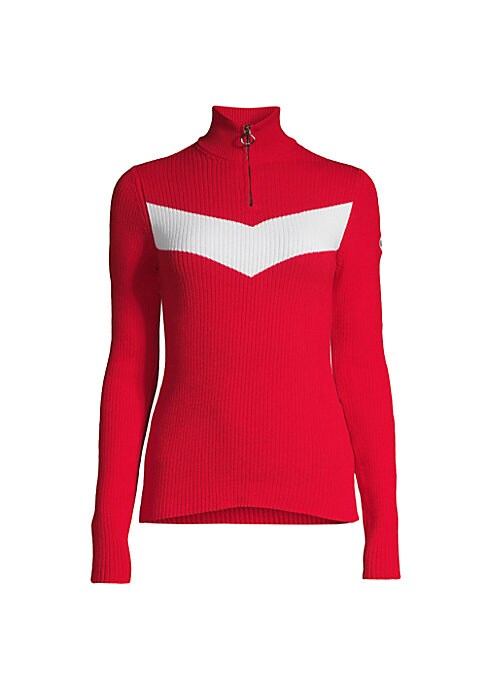 Cozy Colorblock Funnel Sweater