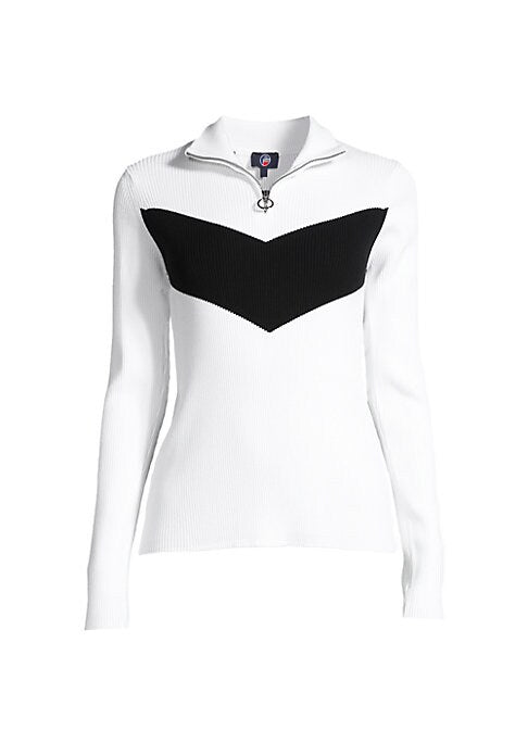 Cozy Colorblock Funnel Sweater