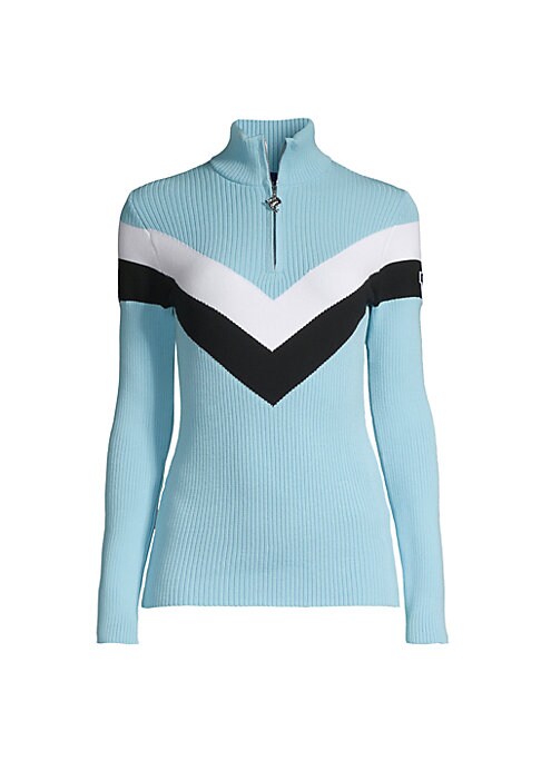 Chevron Zip Sweater