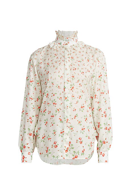 Ruffle Floral Blouse